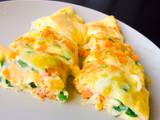 A picture of Quick and easy omelette with carrot.