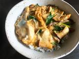 A picture of Asian Mushrooms & Egg Rice Bowl.