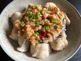 A picture of Fried White Fish with Grated Daikon & Ponzu.