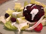 A picture of Calçot and Beetroot Bhajis.