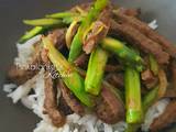 A picture of Asparagus and Beef Stir Fry.