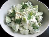 A picture of Cucumber & Avocado Yoghurt Salad.