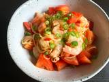 A picture of Spicy Prawn & Tomato Angel Hair Pasta (Capellini).