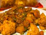 A picture of Mixed vegetable curry,.