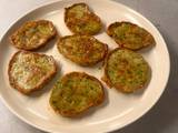 A picture of Courgette and feta fritters.