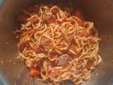 A picture of Beef Carrot Tomato Tagliolini.