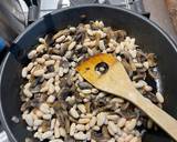 A picture of step 3 of Mushroom and Bean Pesto Pasta.