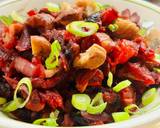 A picture of step 3 of Warm beet salad with dried plums and chestnuts.