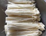 A picture of step 2 of Enoki Mushroom Roll.