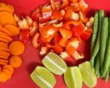 A picture of step 2 of Thai vegetables with jasmine rice.