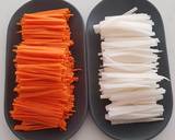 A picture of step 2 of Pickled Carrots and Daikon (Long White Radish).