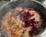 A picture of step 4 of Beets and Beef Soup.