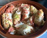 A picture of step 5 of Holubtsi - Ukrainian stuffed cabbage rolls.