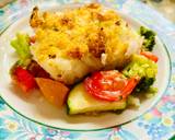 A picture of step 6 of Haddock with vegetables and crispy lemon crust.