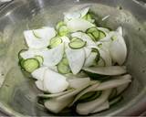 A picture of step 4 of Turnip and Cucumber Salad.