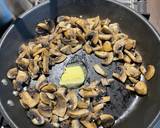 A picture of step 3 of Mushroom and Bean Pesto Pasta.